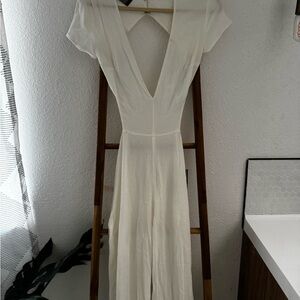 Reformation Morelle Cream Jumper